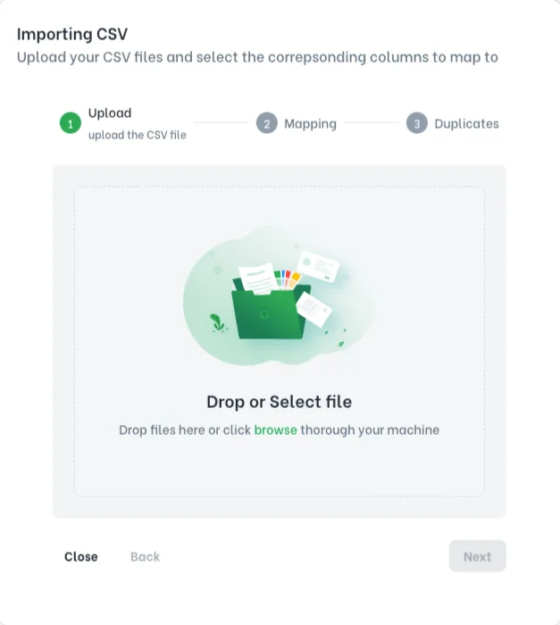 Import & Export Data